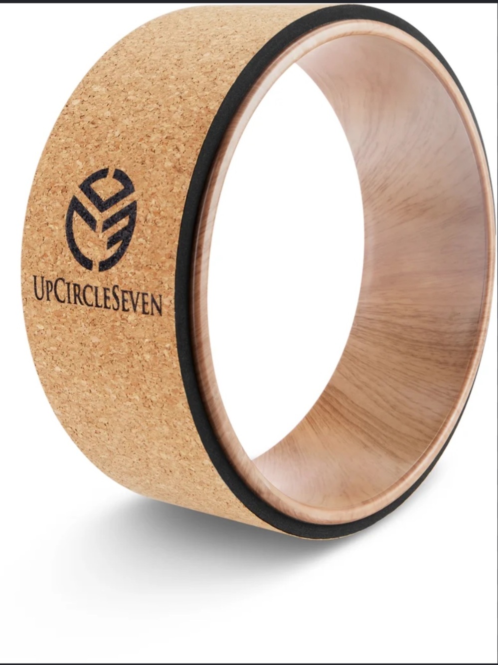 {Up Circle Seven} Cork Yoga Wheel in Natural Cork